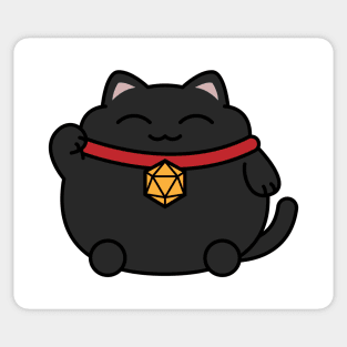 Lucky Natural 20 Cat D20 Dice Sticker